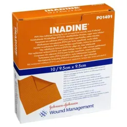 INADINE Salbengaze m. PVP Iod. 9,5x9,5cm, 10 St