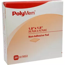 POLYMEM Wund Pad n.klebend 5x5 cm, 20 St