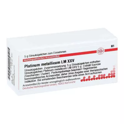 PLATINUM METALLICUM LM XXV Globuli, 5 g PLATINUM METALLICUM LM XXV Globuli, 5 g