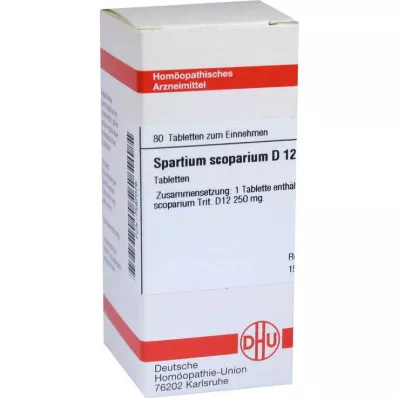SPARTIUM SCOPARIUM D 12 Tabletten, 80 St SPARTIUM SCOPARIUM D 12 Tabletten, 80 St