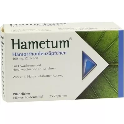 HAMETUM Hämorrhoiden Zäpfchen, 25 St