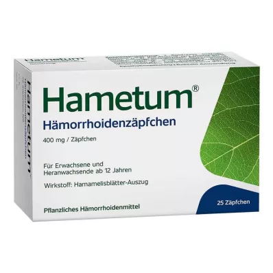 HAMETUM Hämorrhoiden Zäpfchen, 25 St
