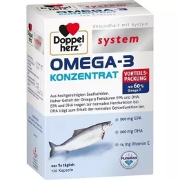DOPPELHERZ Omega-3 Konzentrat system Kapseln, 120 St