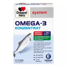 DOPPELHERZ Omega-3 Konzentrat system Kapseln, 120 St