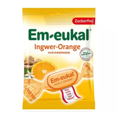 EM-EUKAL Bonbons Ingwer Orange zuckerfrei, 75 g
