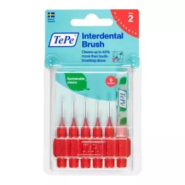 TEPE Interdentalbürste Original 0,5mm ISO 2 rot, 6 St