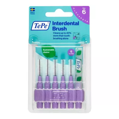 Tepe Interdentalbürste 1,1mm lila, 6 St Tepe Interdentalbürste 1,1mm lila, 6 St