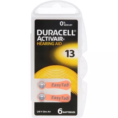 BATTERIEN f.Hörgeräte Duracell 13, 6 St