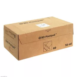 BD PLASTIPAK Spr.50 ml Luer Lok zentr., 60X50 ml