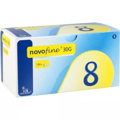 NOVOFINE 8 Kanülen 0,30x8 mm 30 G thinwall, 100 St