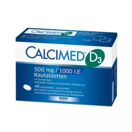 CALCIMED D3 500 mg/1000 I.E. Kautabletten, 48 St