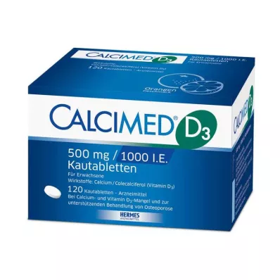 Calcimed D3 500 mg / 1000 I.E. Kautabletten, 120 St