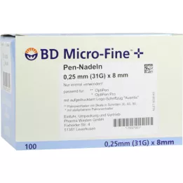 BD MICRO-FINE+ 8 Pen-Nadeln 0,25x8 mm, 100 St