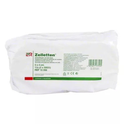 Zelletten Tupfer 5x4cm Rolle, 2X500 St Zelletten Tupfer 5x4cm Rolle, 2X500 St
