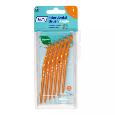 TEPE Interdentalbürste Angle 0,45mm ISO 1 orange, 6 St