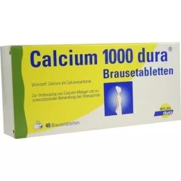 CALCIUM 1000 dura Brausetabletten, 40 St