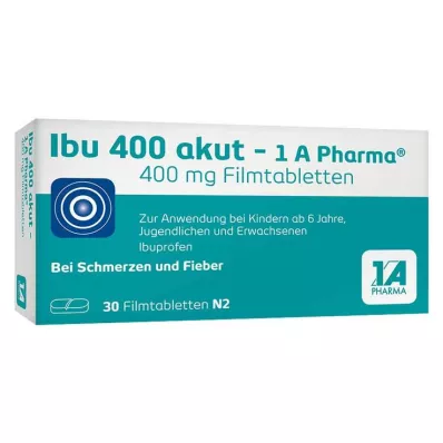 Ibu 400 akut – 1 A Pharma® Filmtabletten, 30 St Ibu 400 akut – 1 A Pharma® Filmtabletten, 30 St