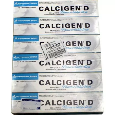 CALCIGEN D 600 mg/400 I.E. Brausetabletten, 120 St