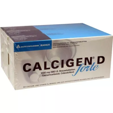 Calcigen D forte 1000 mg / 880 I.E. Brausetabletten, 120 St