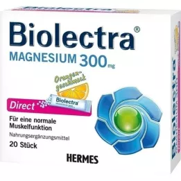 BIOLECTRA Magnesium 300 mg Direct Orange Sticks, 20 St