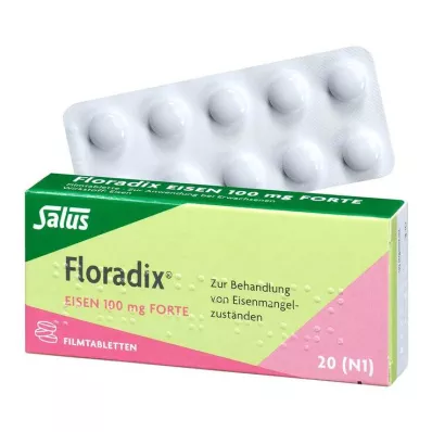 Floradix Eisen 100 mg forte Filmtabletten, 20 St
