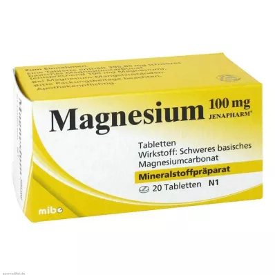 MAGNESIUM 100 mg Jenapharm Tabletten, 20 St