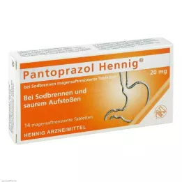 PANTOPRAZOL Hennig b.Sodbrennen 20 mg msr.Tabl., 14 St