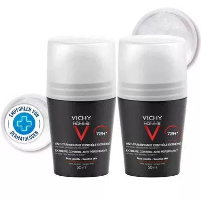 Vichy Homme Deo Roll on Anti Transpirant 72h Dp (2x50 ml) Vichy Homme Deo Roll on Anti Transpirant 72h Dp (2x50 ml)
