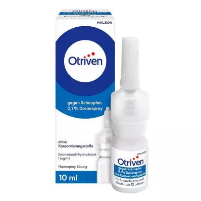 OTRIVEN 0,1% Dosierspray ohne Konserv.Stoffe, 10 ml OTRIVEN 0,1% Dosierspray ohne Konserv.Stoffe, 10 ml
