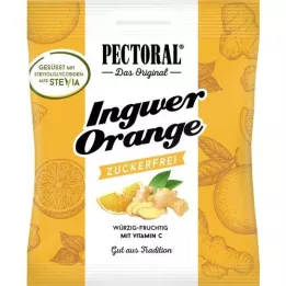 PECTORAL Ingwer Orange Bonbons zuckerfrei, 60 g