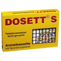 DOSETT S Arzneikassette blau, 1 St