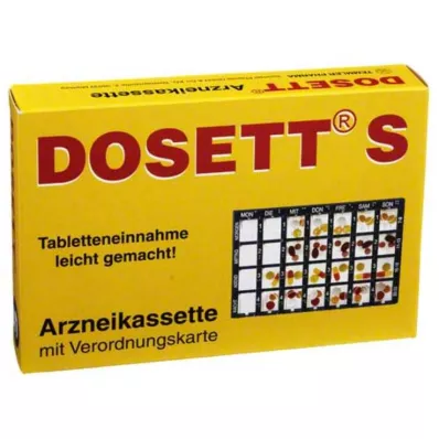 DOSETT S Arzneikassette blau, 1 St