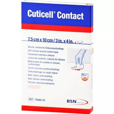 CUTICELL Contact 7,5x10 cm Verband, 5 St