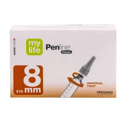 MYLIFE Penfine Classic Kanülen 8 mm, 100 St MYLIFE Penfine Classic Kanülen 8 mm, 100 St