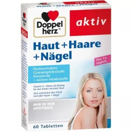 DOPPELHERZ Haut+Haare+Nägel Tabletten, 60 St