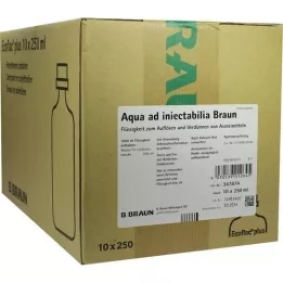 AQUA AD injectabilia Ecoflac Plus Infusionslsg., 10X250 ml