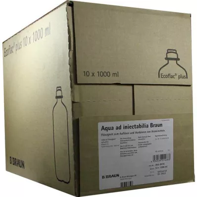 Aqua AD Injectabilia Ecoflac Plus Infusionslösung, 10X1000 ml
