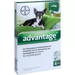 ADVANTAGE 40 Lösung f.Hunde bis 4 kg, 4 St