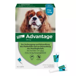 ADVANTAGE 100 Lösung f.Hunde 4-10 kg, 4 St