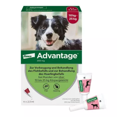 ADVANTAGE 250 Lösung f.Hunde 10-25 kg, 4 St