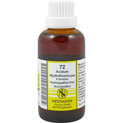 ACIDUM HYDROFLUORICUM K Komplex Nr.72 Dilution, 50 ml