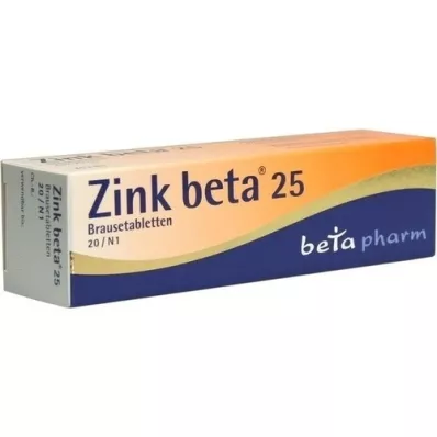 ZINK BETA 25 Brausetabletten, 20 St