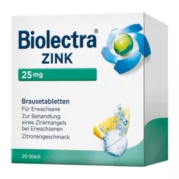 BIOLECTRA Zink Brausetabletten, 20 St