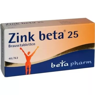 ZINK BETA 25 Brausetabletten, 40 St