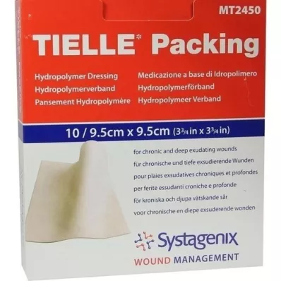 TIELLE Packing Hydropolymer-Verb.9,5x9,5 cm steril, 10 St