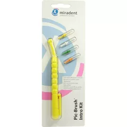 PIC BRUSH Intro Kit gelb 1 Griff+4 Bürsten, 1 P