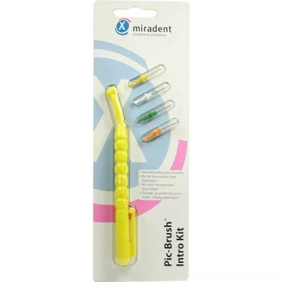 PIC BRUSH Intro Kit gelb 1 Griff+4 Bürsten, 1 P