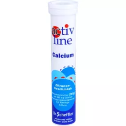 ACTIVLINE Calcium Zitrone Brausetabletten, 20 St