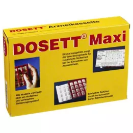 DOSETT Maxi Arzneikassette rot, 1 St