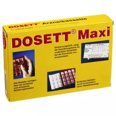 DOSETT Maxi Arzneikassette rot, 1 St DOSETT Maxi Arzneikassette rot, 1 St